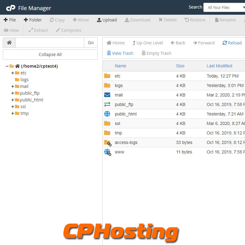 cPanel File Manager